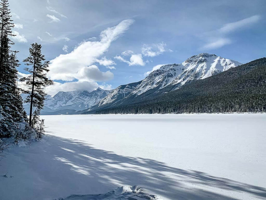 Lower Kananaskis Lake Snowshoe Trail in Kananaskis Country Travel