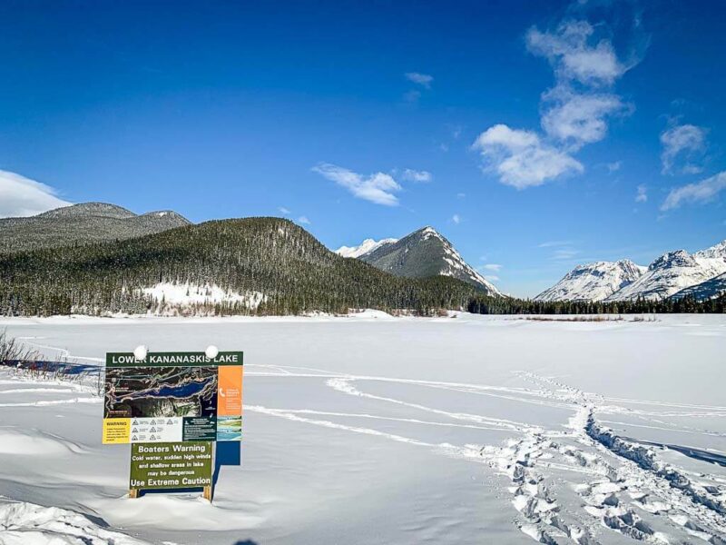 Lower Kananaskis Lake Snowshoe Trail in Kananaskis Country Travel