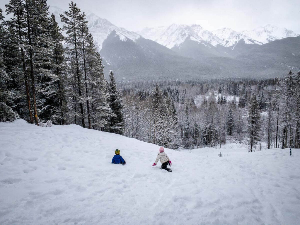Enjoy views of Wasootch Peak, Kananaskis Peak and Old Baldy Peak from the Troll Falls trail in Kananaskis, Alberta