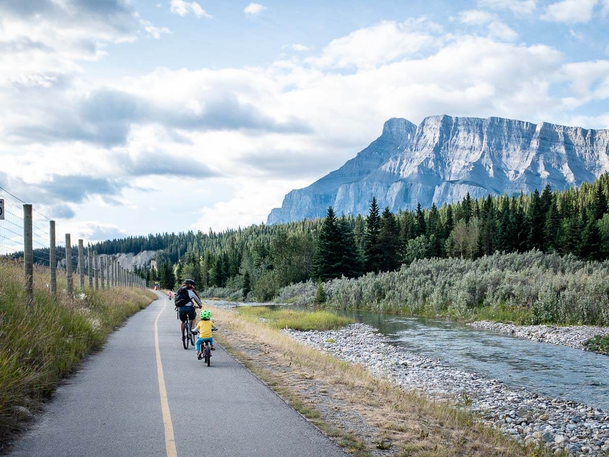 cycling the legacy trail Banff to Canmore