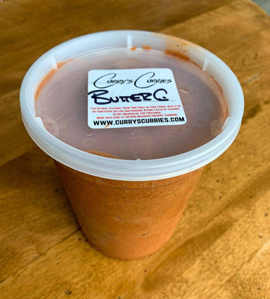 Best Indian food in Canmore - Butter Chicken from Curry's Curries