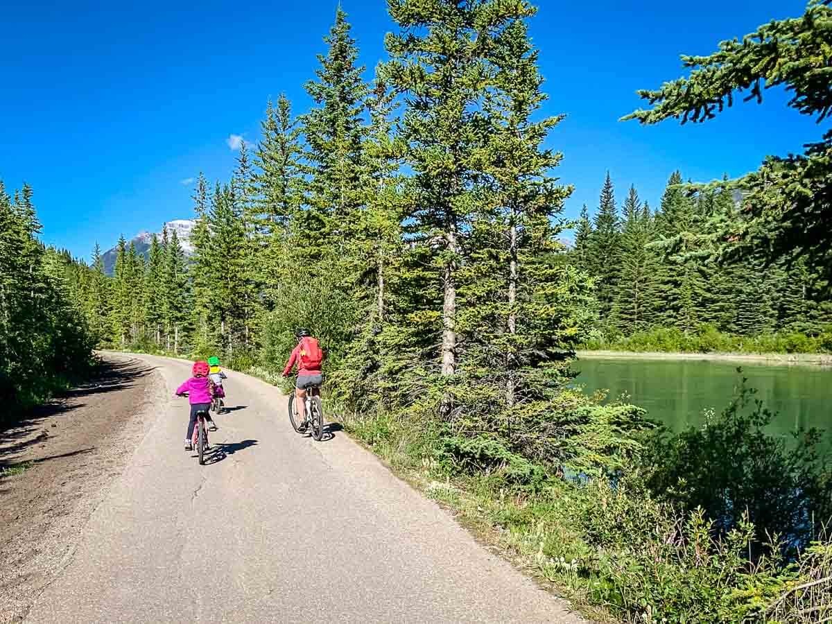pave trail to Sundance Banff paved trail to Sundance Canyon Banff