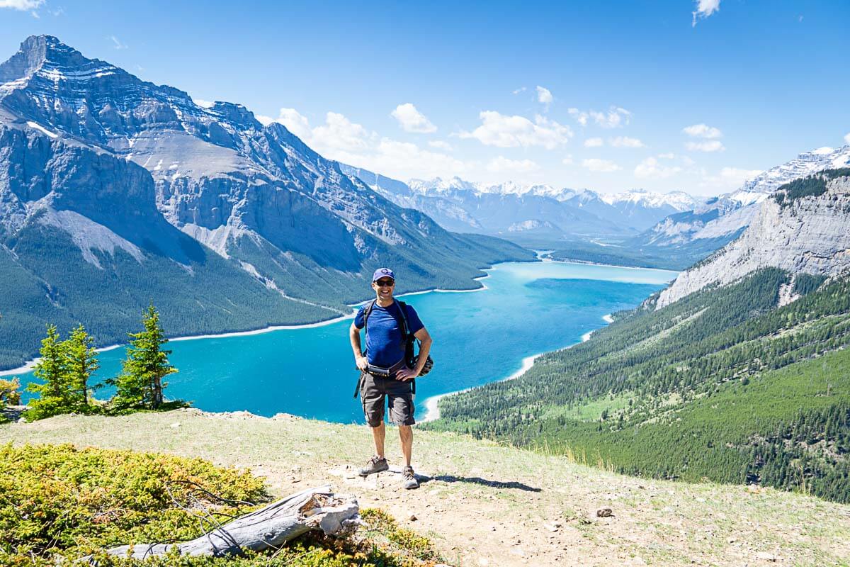 Standing at Aylmer Lookout Banff National Park