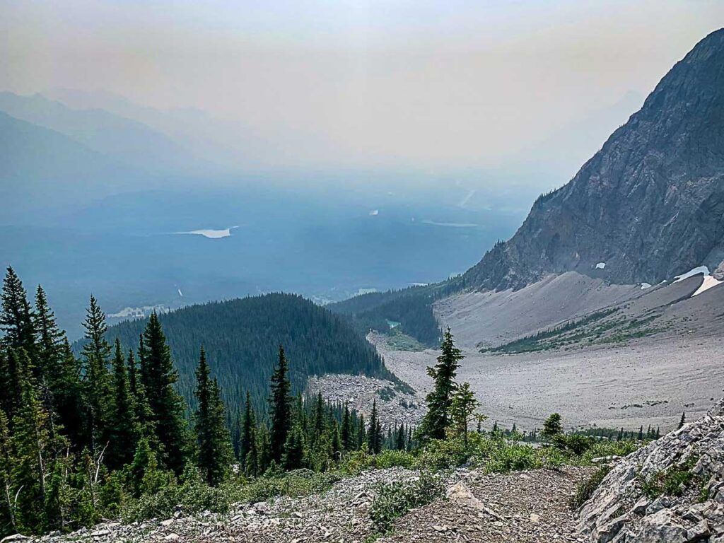 Smoky view from C Level Cirque trail Banff