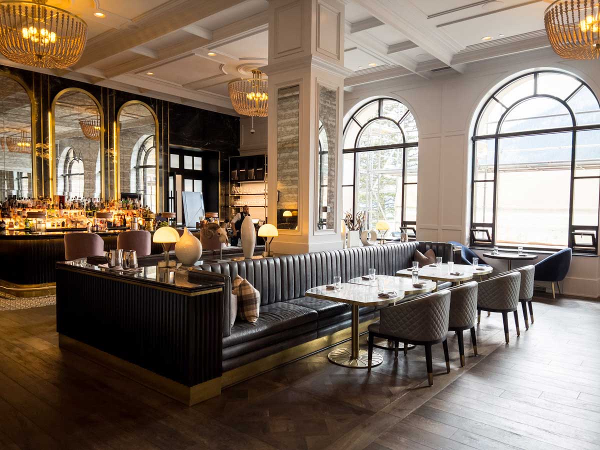 The Walliser Stube restaurant at the Fairmont Lake Louise chateau hotel.
