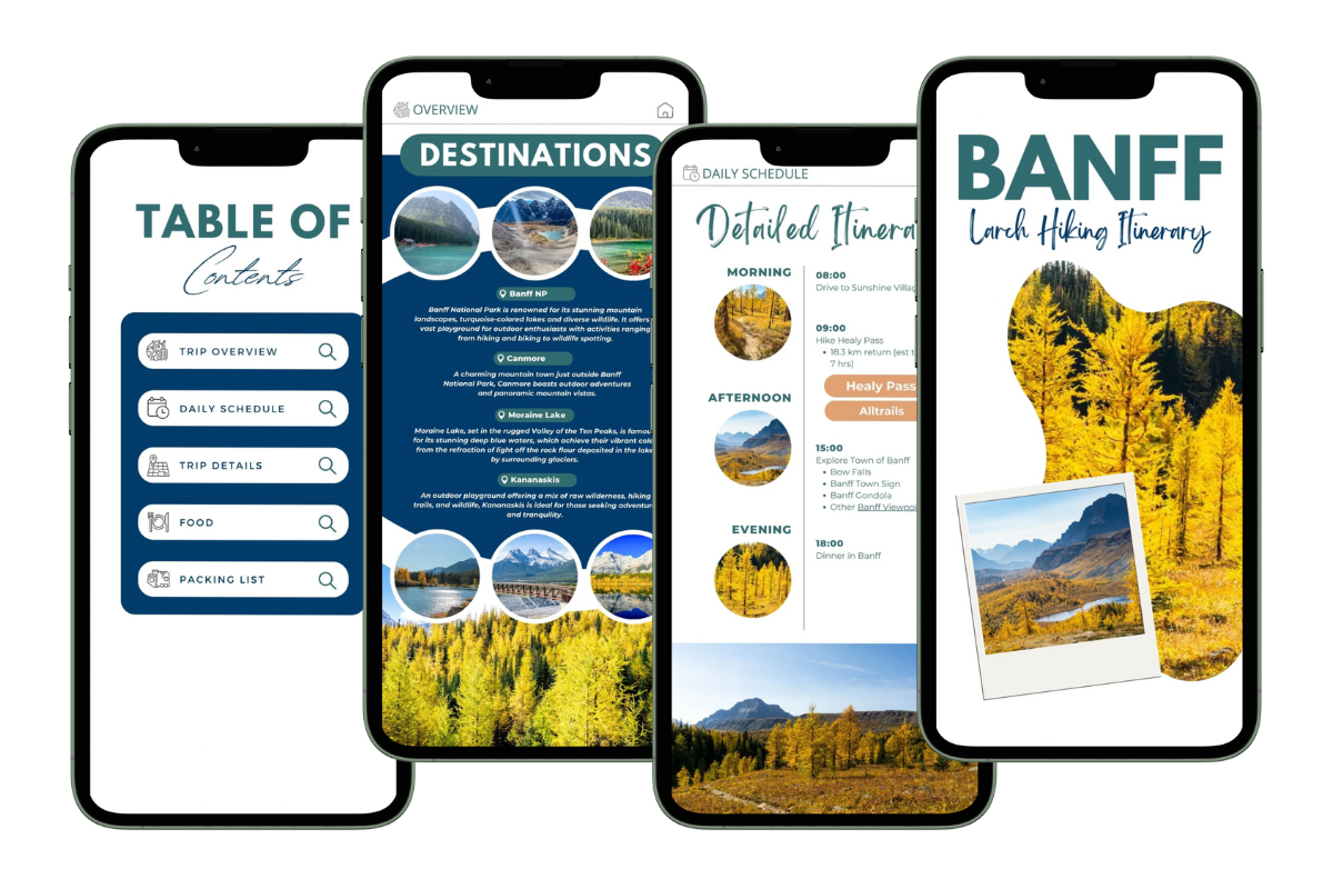 Images of larch hiking itinerary for mobile