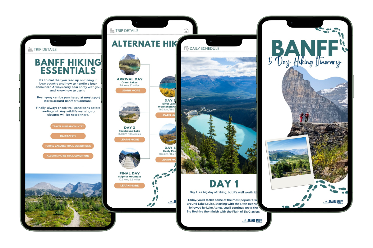 5 Day Banff Hiking Itinerary