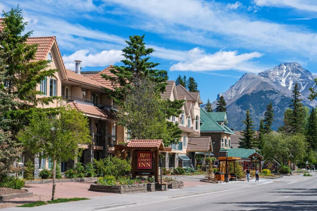 a Banff hotel in uptown Banff.
