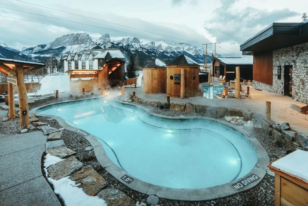The Nordic Spa at the Everwild Canmore Hotel and Spa.