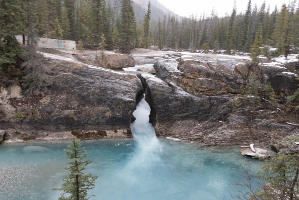 Natural Bridge in Yoho National Park