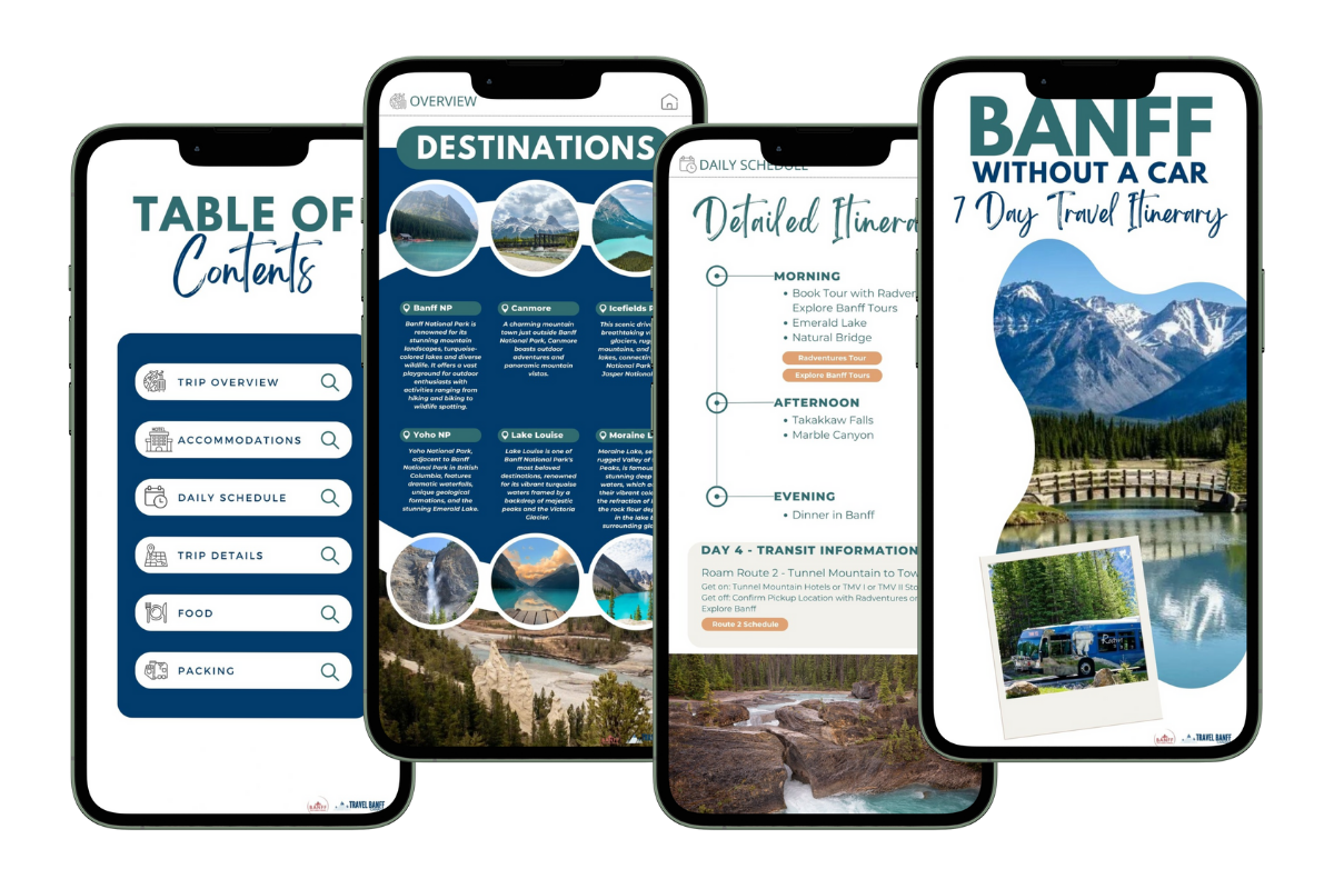 7 Day Banff Itinerary without a car