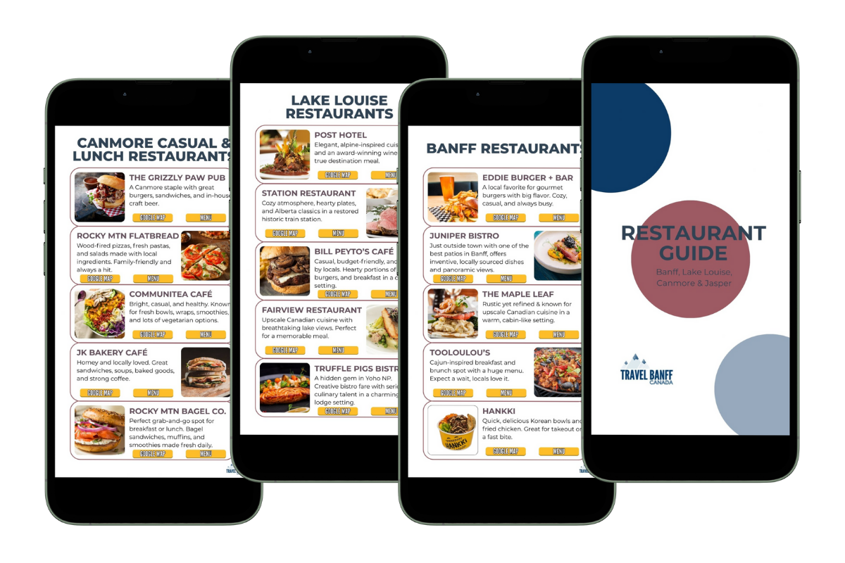 Banff Restaurant Guide Banff Restaurant Guide