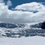 Columbia Icefield Adventure - Athabasca Glacier The Athabasca Glacier as seen from the Columbia Icefield Adventure tour stop on the glacier.
