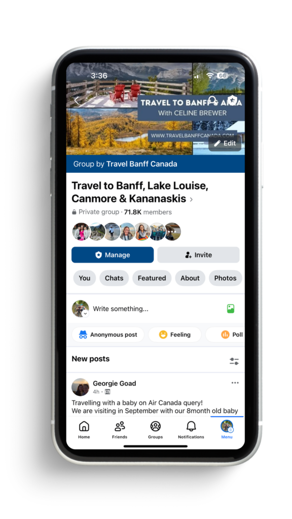 Travel Banff Canada Private Facebook Group