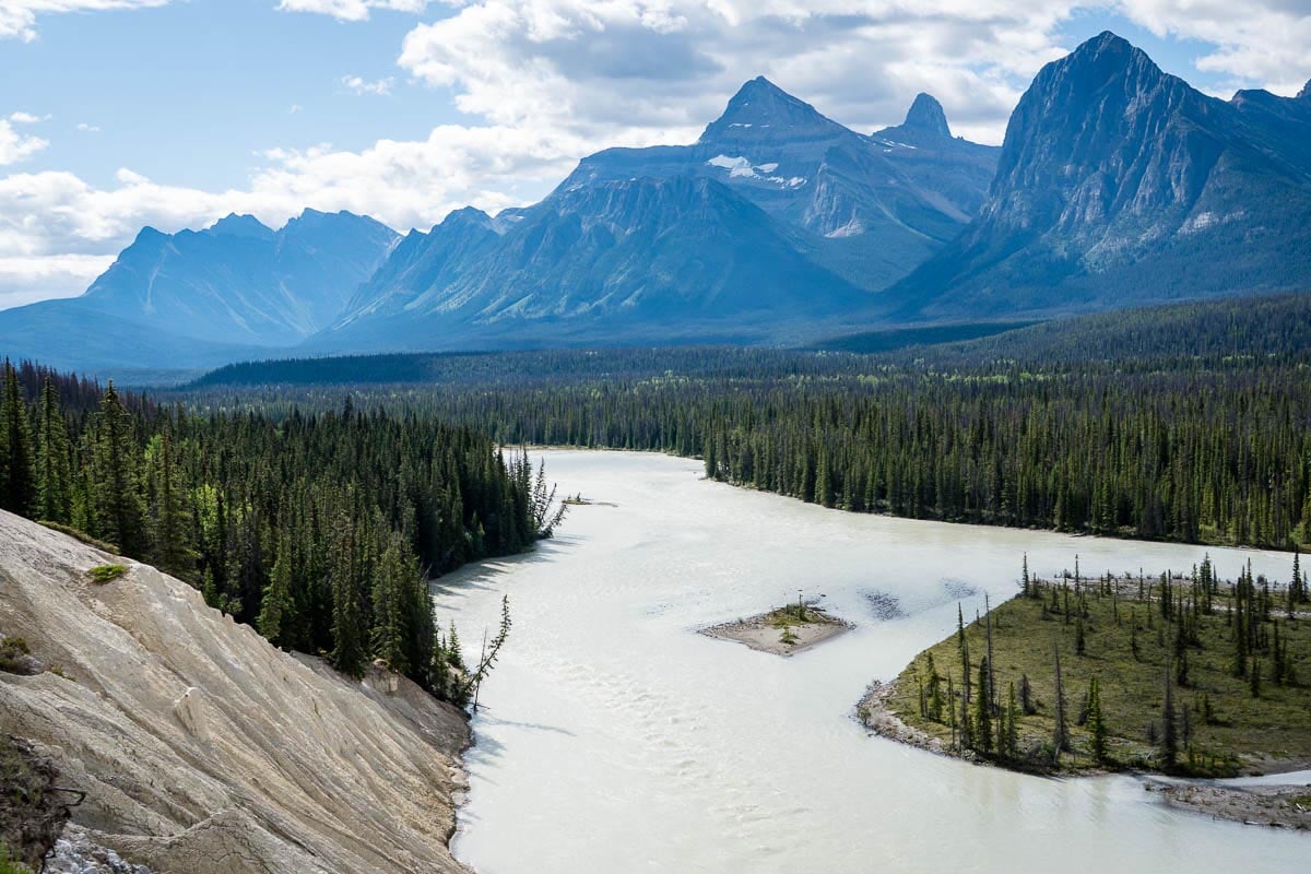 Goats and Glacier Viewpoint - Jasper National Park View from Goats and Glaciers viewpoint on Icefields Parkway in Jasper National park