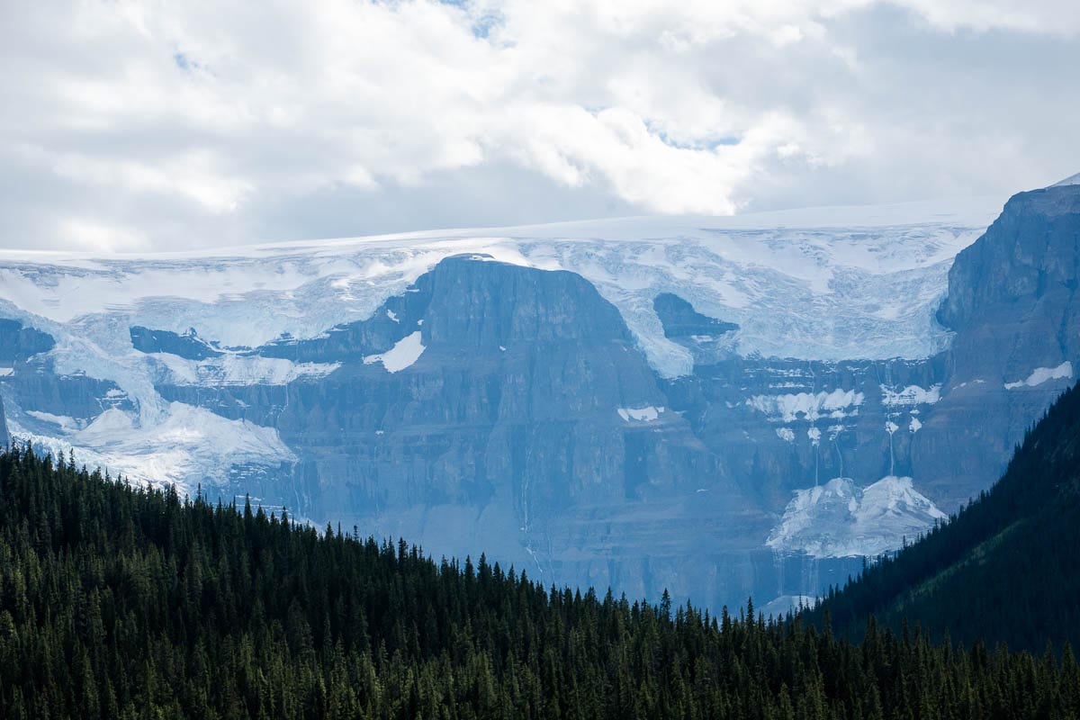Stutfield Glacier in Jasper National Park Stutfield Glacier in Jasper National Park as seen from Icefields Parkway