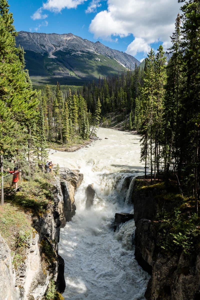 Sunwapta Falls - Jasper National Park Sunwapta Falls along Icefields Parkway in Jasper National Park