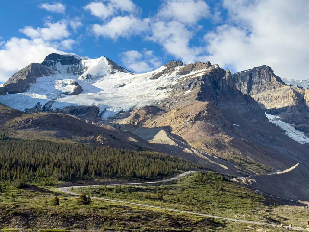 The Andromeda Glacier in the morning light.