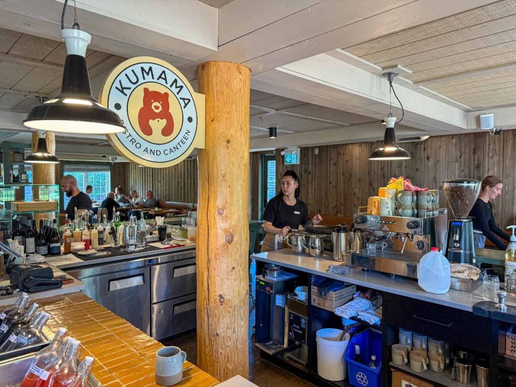 The Kumama Bistro at the Pine Bungalows in the Jasper Townsite.