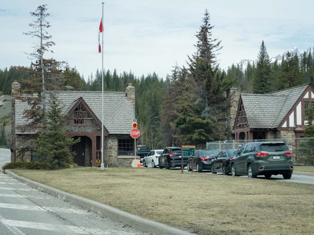 Banff National Park East Gates where you buy park pass