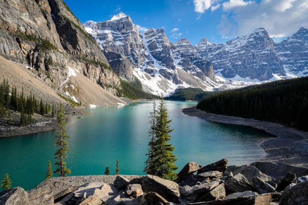 Moraine Lake third week of June.