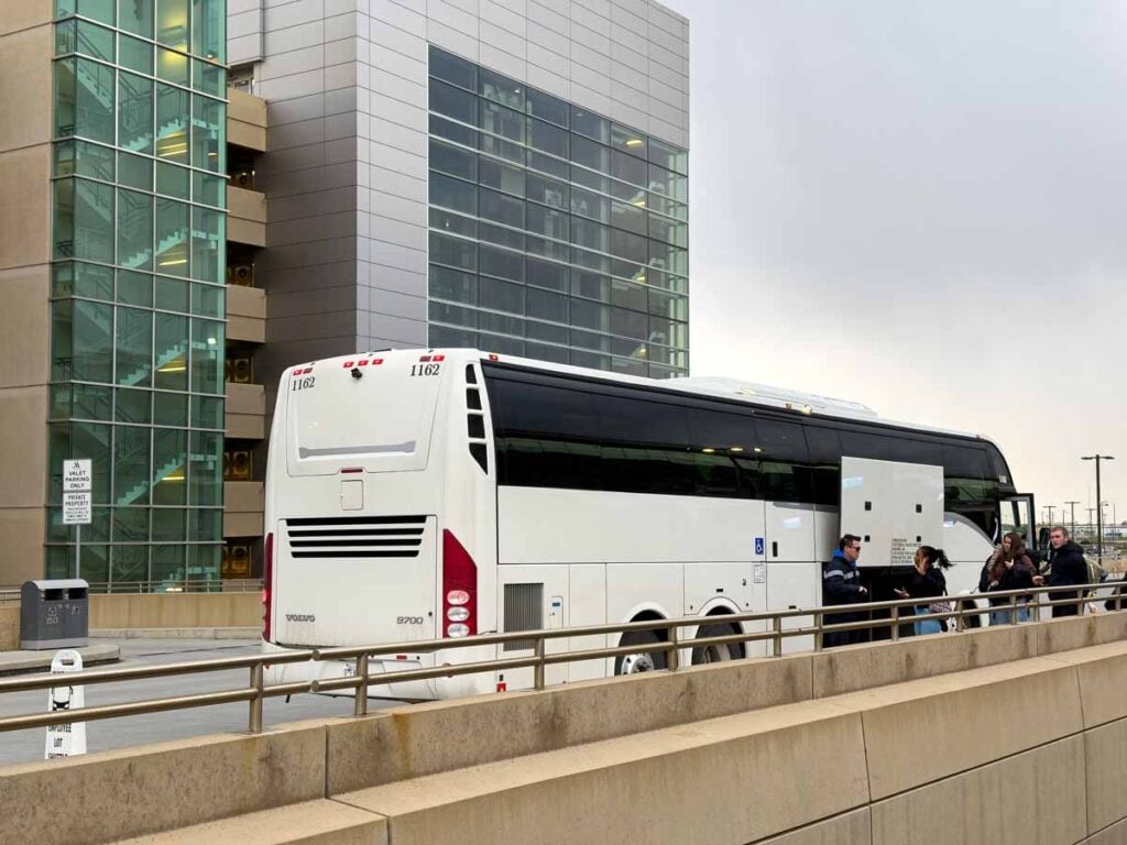 The Flixbus at the Calgary Airport (YYC).
