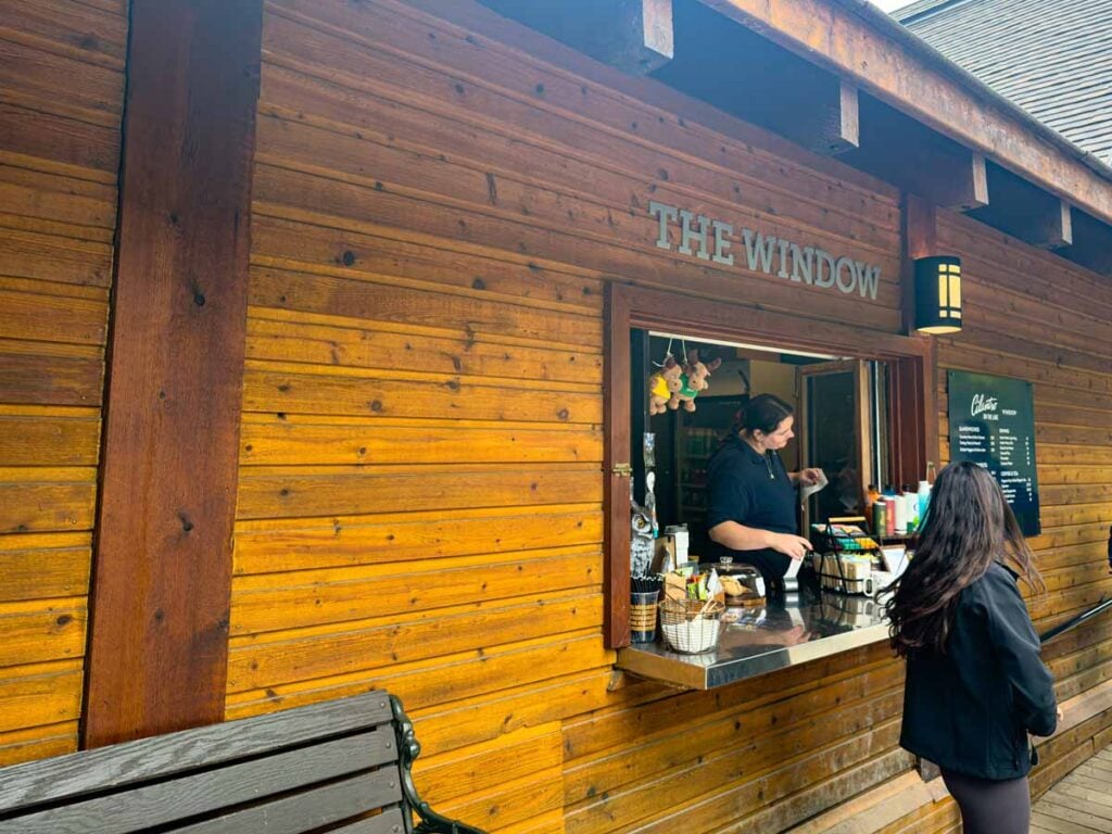 The Window Grab and Go at the Emerald Lake Lodge.